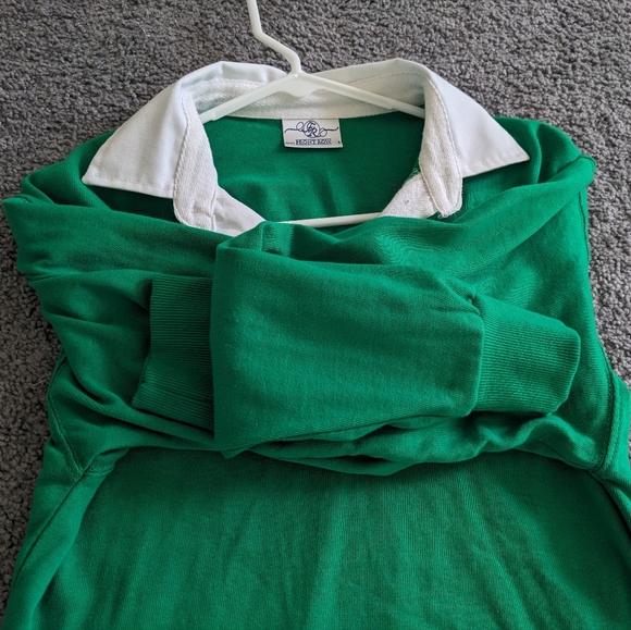 Front Row long sleeve plain for Men. Green & White. Size Small. Barely used - Picture 2 of 6